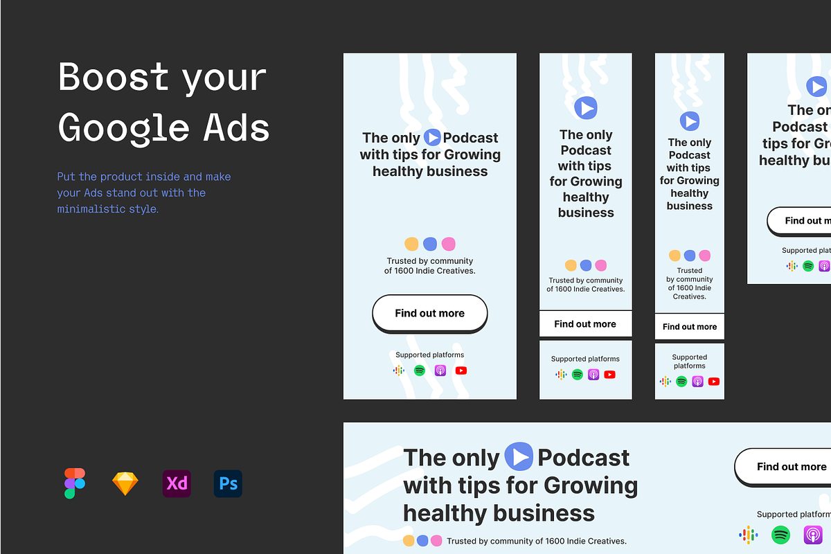Podcast Business - Banners vol1, a Social Media Template by Petr Bilek (Photo 3 of 3)