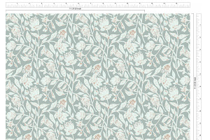 Block Print Floral Seamless Pattern