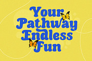 Lovie Cloud Fun Display Font, a Serif Font by Letterhend Studio (Thumbnail 6 of 9)