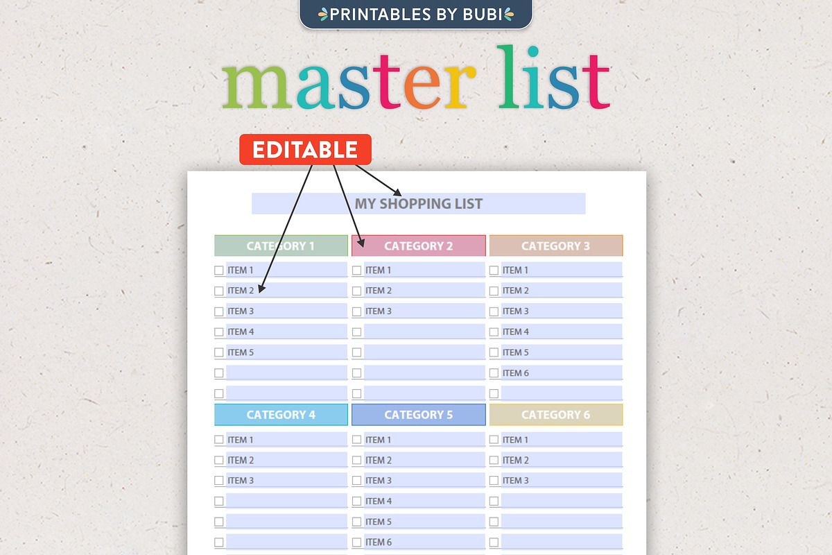 To-Do List Checklist Template, a Stationery Template by Printables by Bubi (Photo 3 of 10)