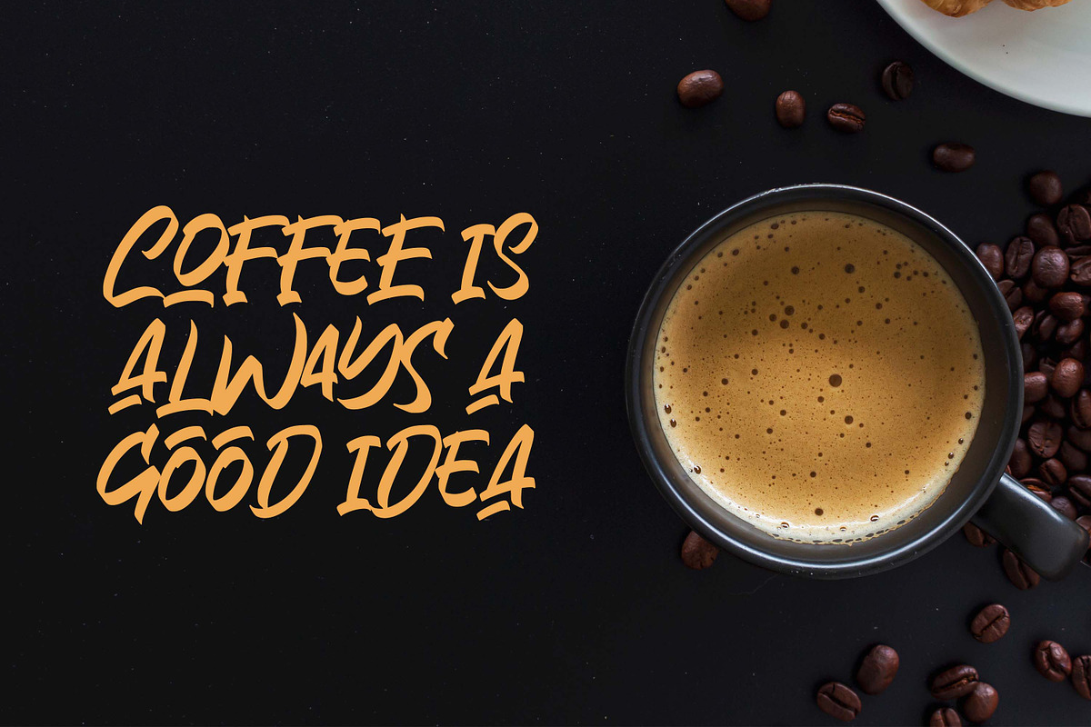 Rollinkland - Authentic Brush Font, a Font by Almarkhatype (Photo 8 of 10)