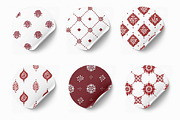 Maroon Block Print Indian Inspired, a Pattern Graphic by Pattern Whimsy (Thumbnail 2 of 6)