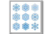 Set of Vector Snowflakes, a Texture Graphic by FineArtStudio (Thumbnail 3 of 3)