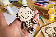 Movable Doll SVG for Laser Cutting, an Object Graphic by Bubert Art (Thumbnail 6 of 8)