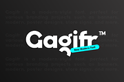 Gagifr - Bold Display Sans Font, a Sans Serif Font by Iqsiart Studio (Thumbnail 6 of 15)