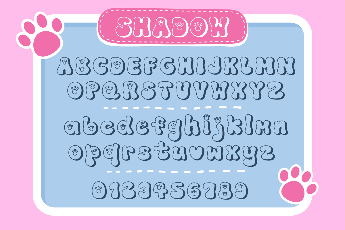 Cat and Dog Retro Groovy Font, a Handwritten Font by Babymimiart (Photo 10 of 10)