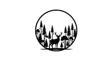 Beautiful deer forest circle art, an Illustration by Amazin_art (Thumbnail 5 of 32)