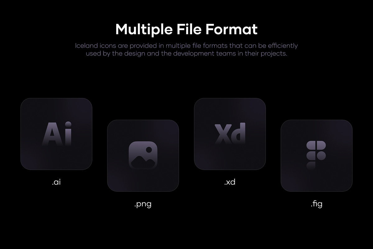 Iceland — Frosted Glass Icon Set, a Duotone Icon by Uniko Studio (Photo 6 of 9)