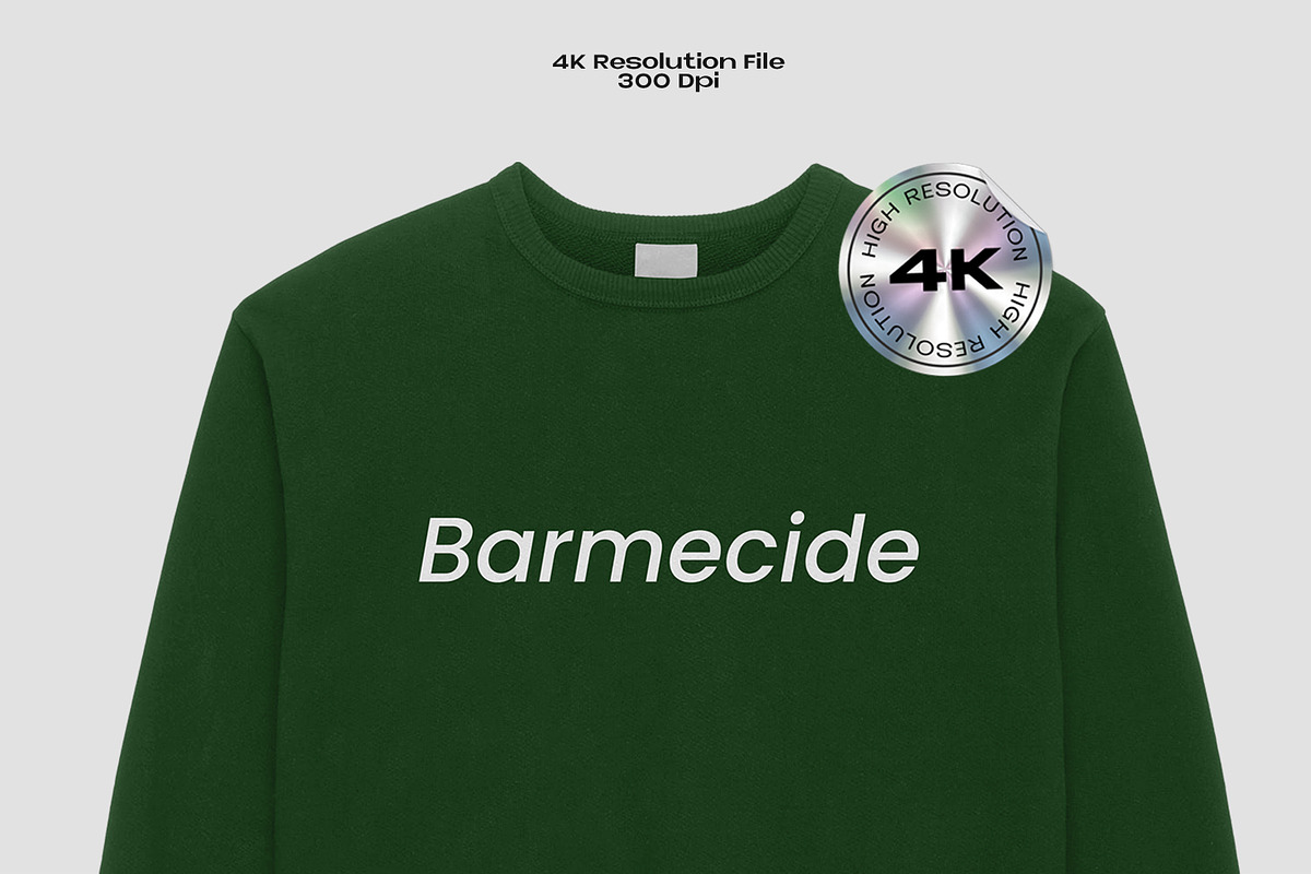 Heavy weight crewneck mockup, a Hoody Mockup by Barmecide Mockup Studio (Photo 2 of 3)