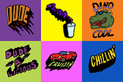 21 Vector Illustrations-Dope & Retro, an Illustration by Osheyack (Thumbnail 5 of 5)