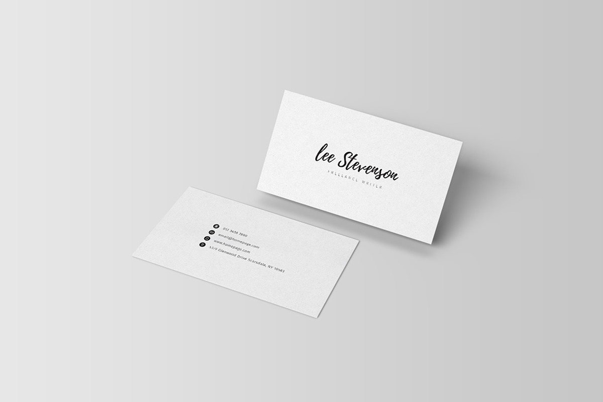 Freelancer Business Card III, a Business Card Template by blooon (Photo 2 of 5)