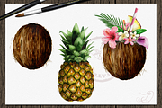 Hawaii Watercolor Illustration, a Decorative Illustration by DioFlow (Thumbnail 3 of 6)