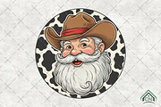 Cowboy Santa Claus PNG, an Illustration by Craft Nest (Thumbnail 1 of 6)