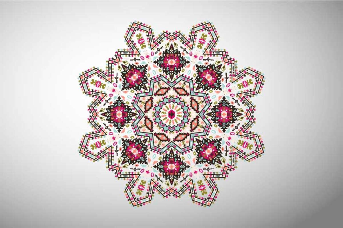 Decorative Round Aztec Pattern, a Pattern Graphic by tomuato (Photo 4 of 4)