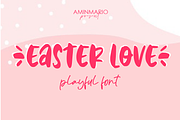 Easter Love, a Sans Serif Font by AMINMARIO (Thumbnail 1 of 6)