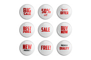 Sale Badges. 3 Colors, an Object Graphic by Vector Market (Thumbnail 4 of 4)