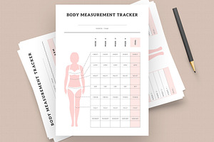 Body Measurement Fitness Planner