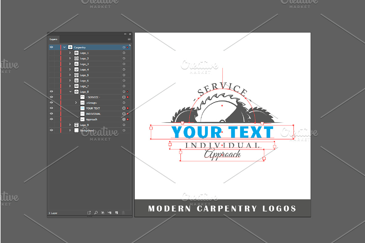18 Modern Carpentry Logos Templates, a Branding & Logo Template by Art Design (Photo 7 of 26)