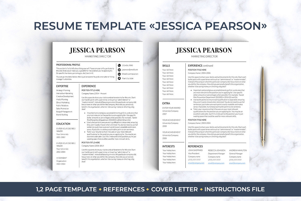 Best Selling RESUME BUNDLE / CV, a Resume Template by LevelUpResume (Photo 7 of 11)