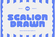 CS Scalion Drawn, a Sans Serif Font by Craft Supply Co. (Thumbnail 1 of 8)