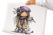 Whimsical Spring Girls Clipart, an Illustration by GatewayDesign (Thumbnail 6 of 6)