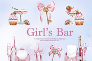 Hand Painted Girl's Bar Clipart, a Food Illustration by ArtCreationsDesign (Thumbnail 12 of 14)