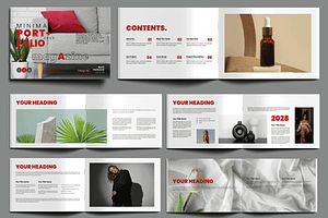 Portfolio Magazine Design Layout, a Magazine Template by MightyDesign
