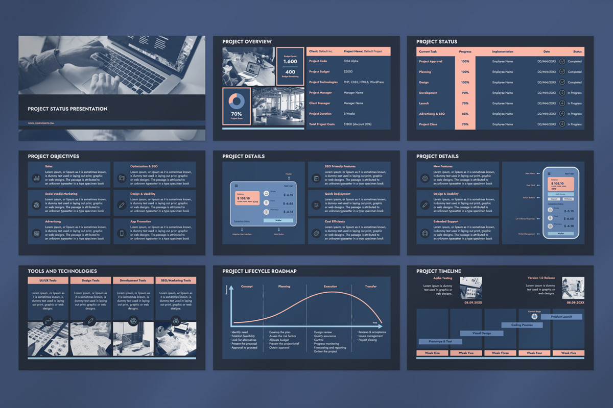 Project Status PPT, GSlides, Keynote, a Presentation Template by JetzTemplates (Photo 2 of 4)