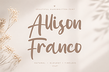 Allison Franco - Handwritten Font