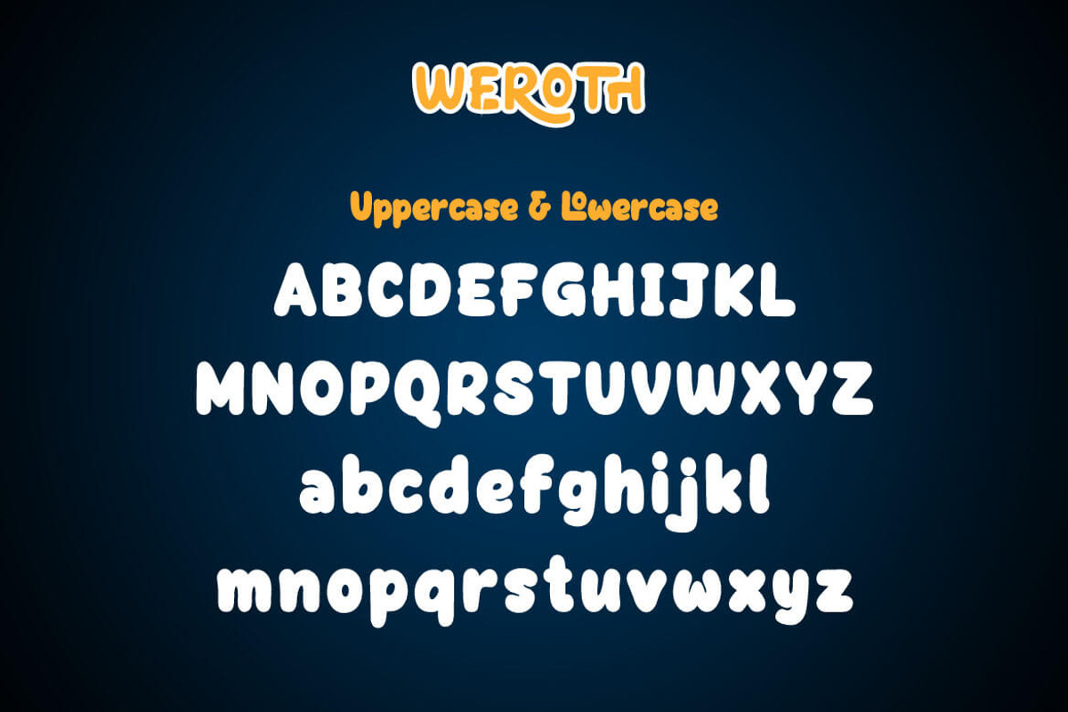 Weroth Display Playful Font, a Sans Serif Font by twinstd (Photo 12 of 14)