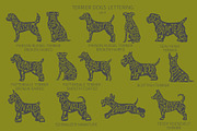 Terrier dogs Silhouettes, an Animal Illustration by pet design shop (Thumbnail 5 of 13)