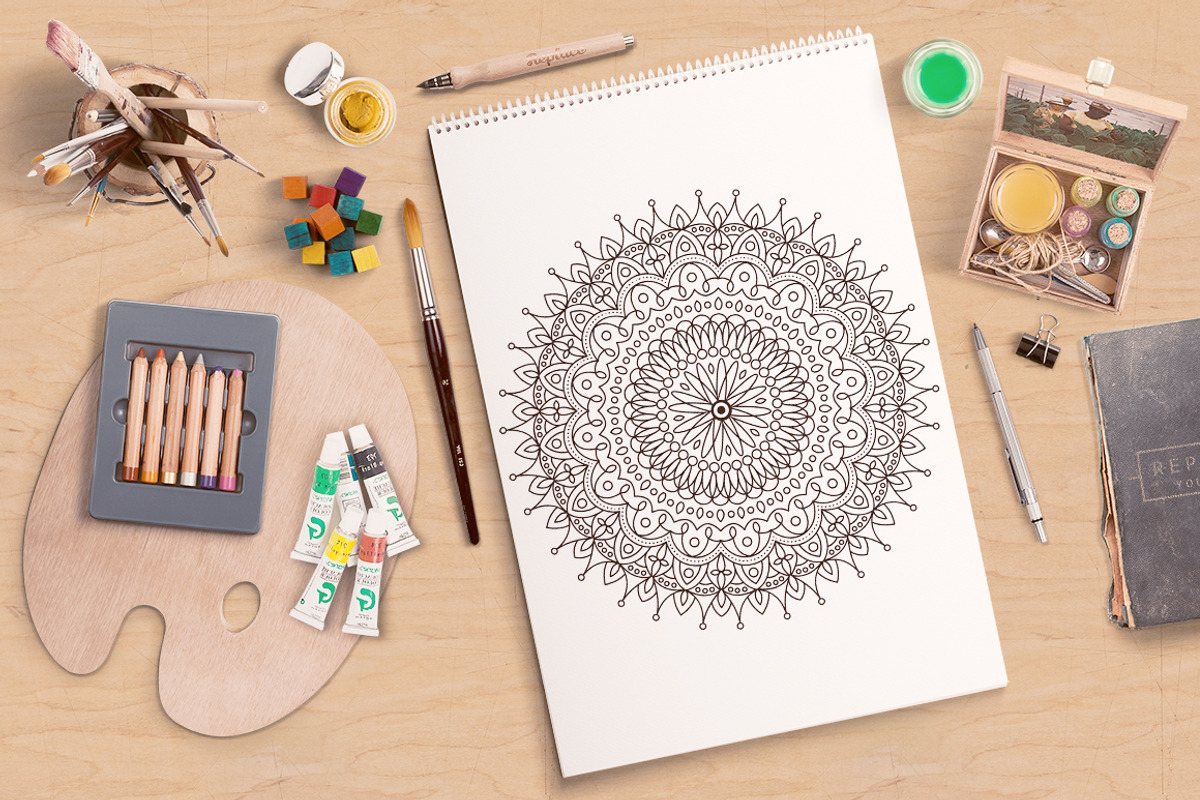 12 outline mandala, an Object Graphic by Kseniia Kuznetsova (Photo 2 of 2)