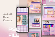 Aesthetik - Retro Computer, a Social Media Template by Dirtytemp Studio (Thumbnail 1 of 6)