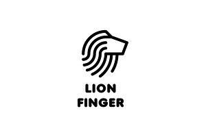 Lion Finger Logo