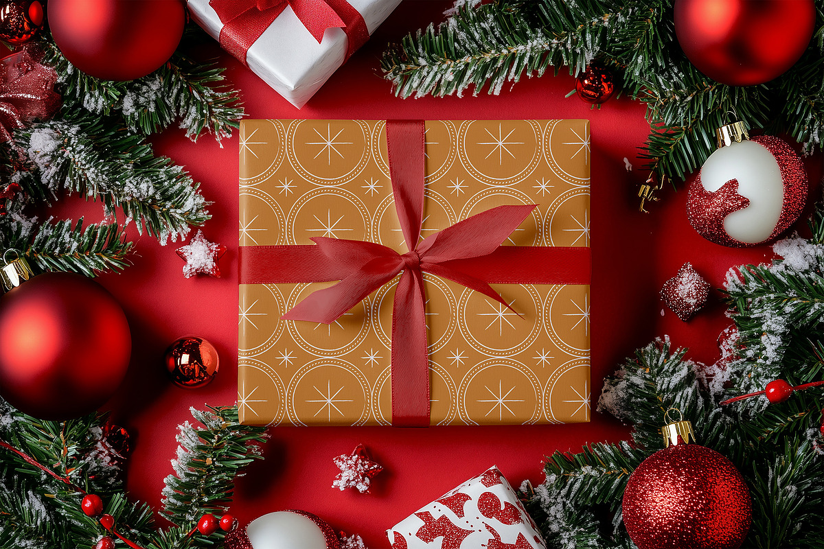 Brown Christmas Pattern, a Pattern Graphic by Neermana (Photo 5 of 6)