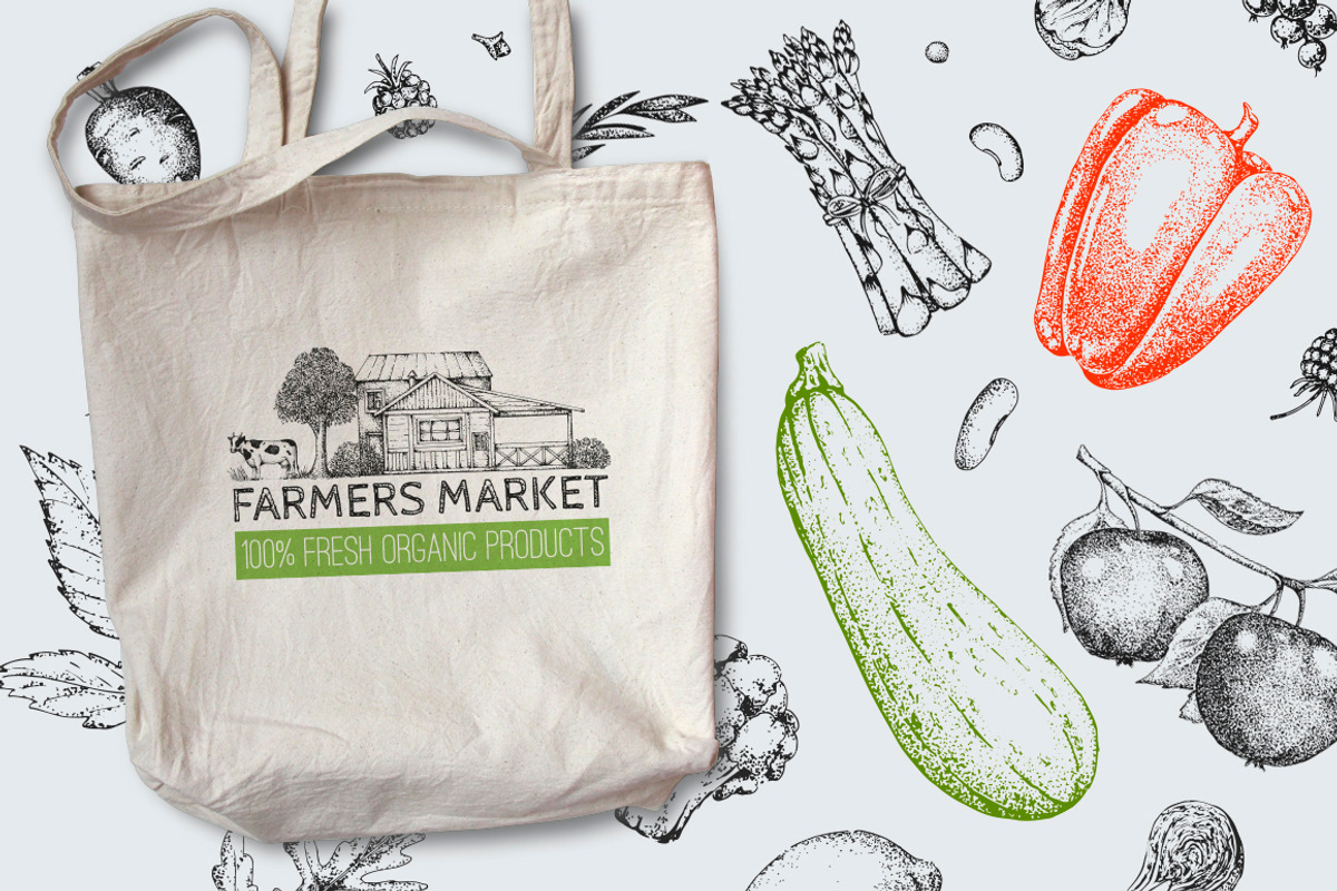 Hand drawn vegetables and fruit, a Decorative Illustration by Ulafant (Photo 6 of 25)