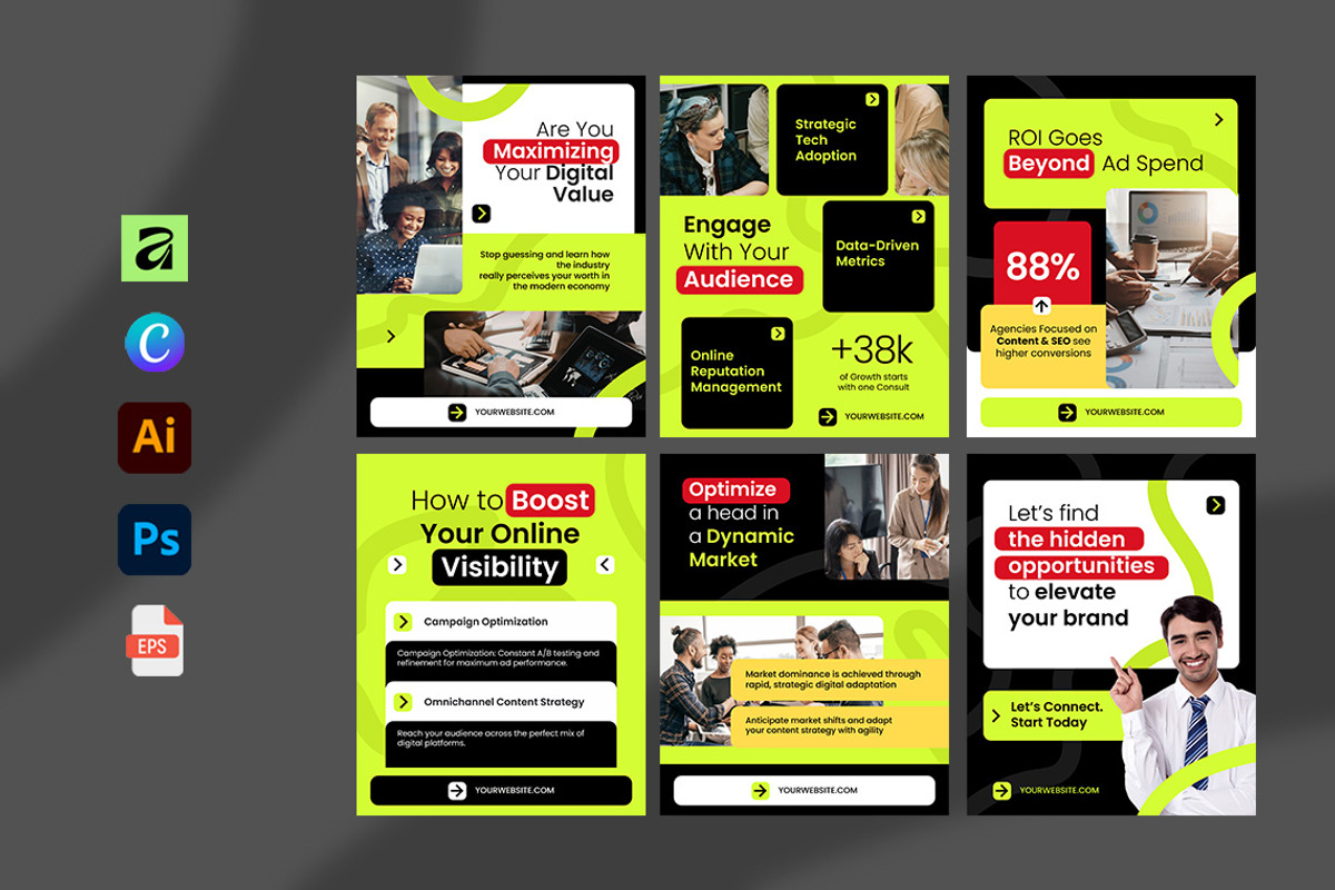 Business Value - Social Media Post, a Social Media Template by Jiwstudio (Photo 2 of 4)