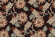 Fabric seamless patterns Paisley, a Background Graphic by antalogiya (Thumbnail 3 of 5)