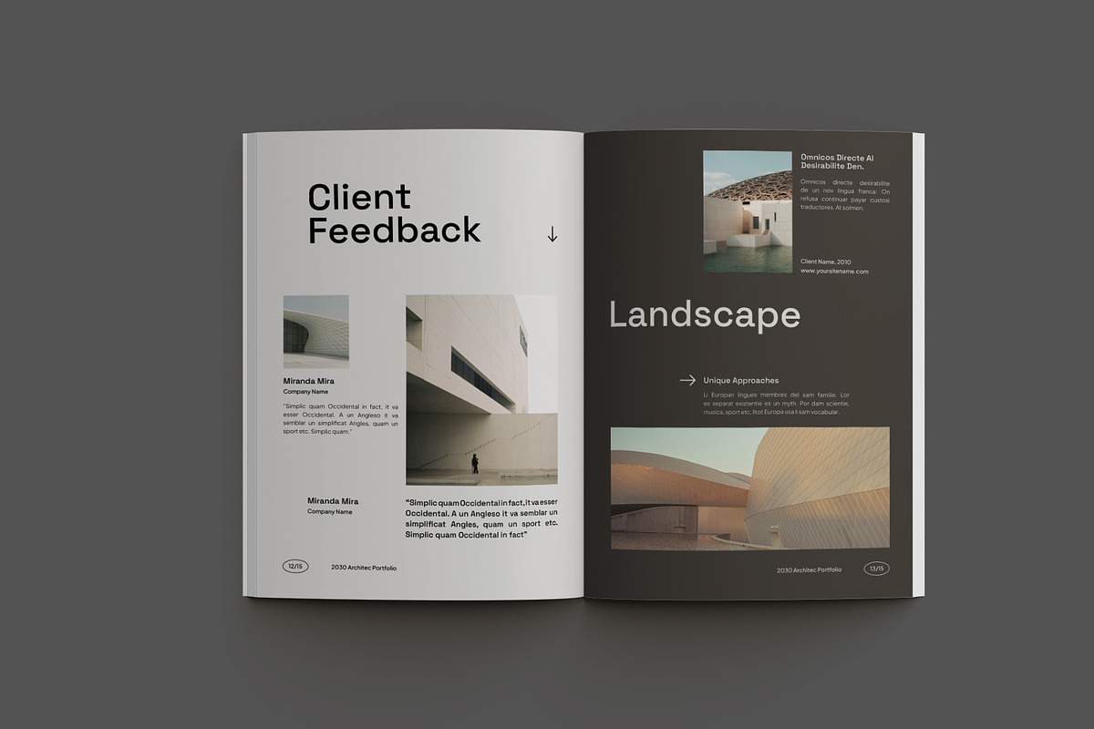 Brown Minimal Architecture Portfolio, a Brochure Template by Neermana (Photo 10 of 11)