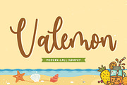 Valemon - Modern Calligraphy Font, a Script Font by Balpirick Studio (Thumbnail 1 of 7)