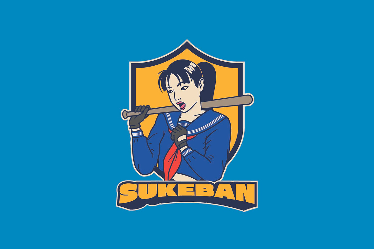 Sukeban Logo Template, a Branding & Logo Template by Kreasi Malam (Photo 1 of 4)