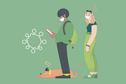Waiting in line (vector), a Healthcare Illustration by Grivina's shop (Thumbnail 17 of 19)