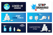 Coronavirus COVID-19 Set., a Healthcare Illustration by Chuhastock (Thumbnail 7 of 19)
