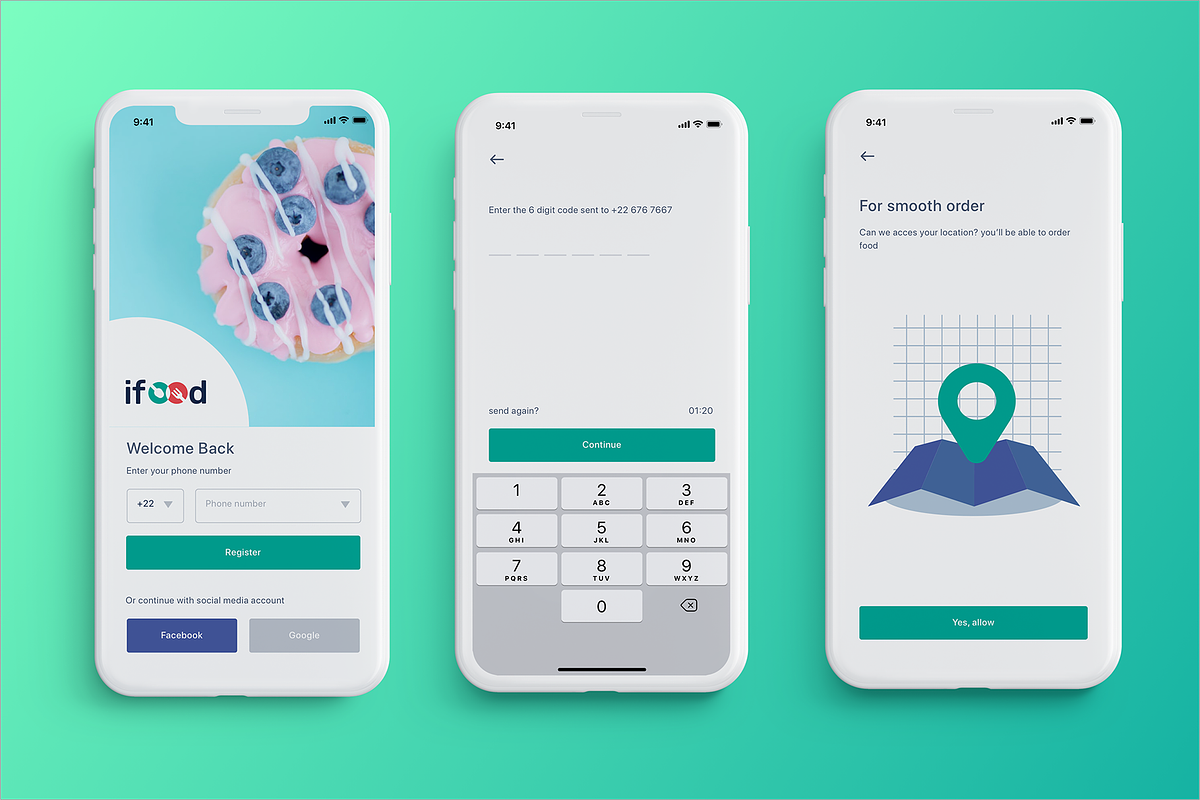 iFood UI Kit For Sketch & Figma App, an UI Kit Template by Ghumaysho.std