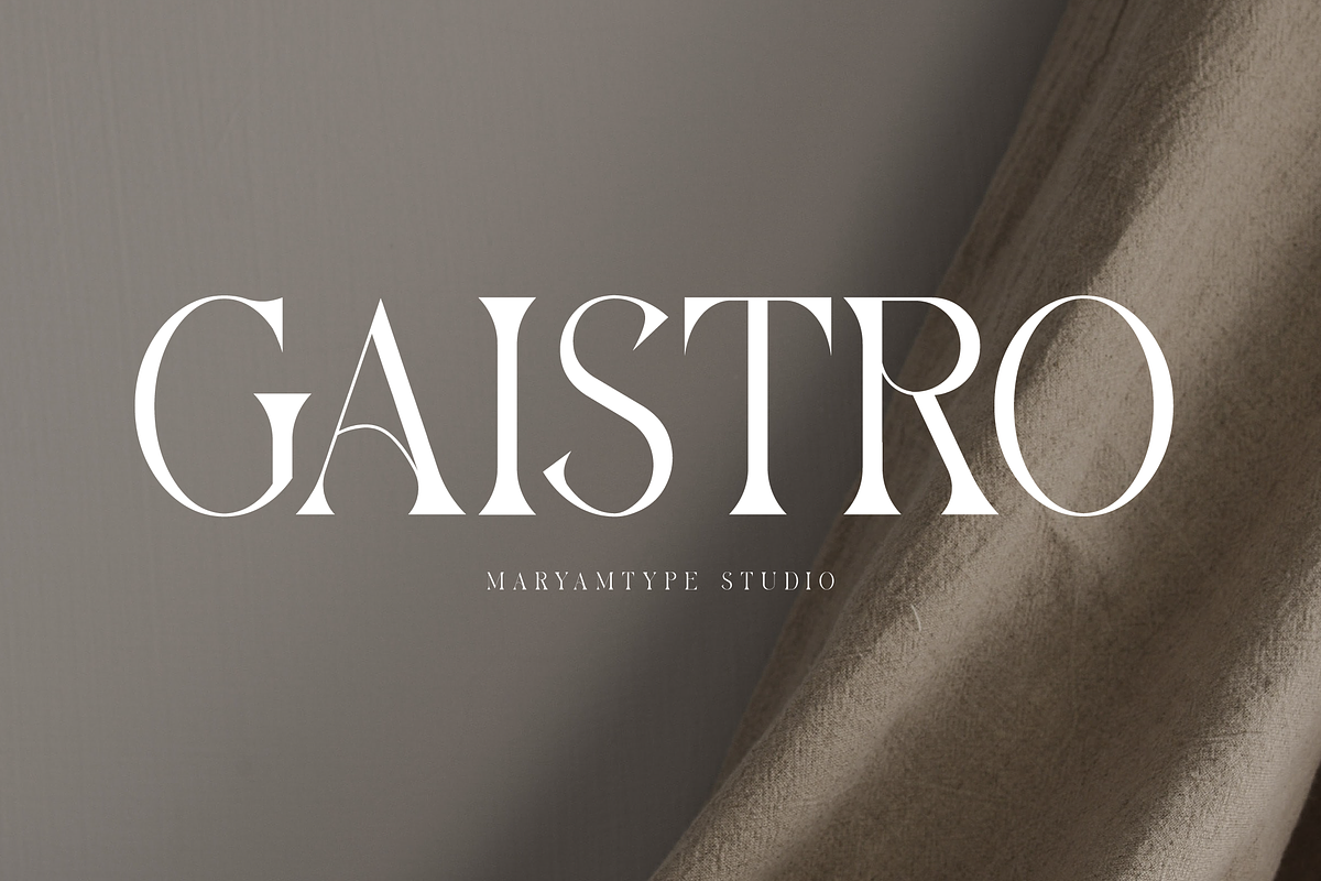 Gaistro Display Font, a Serif Font by Maryamtype Studio (Photo 1 of 8)