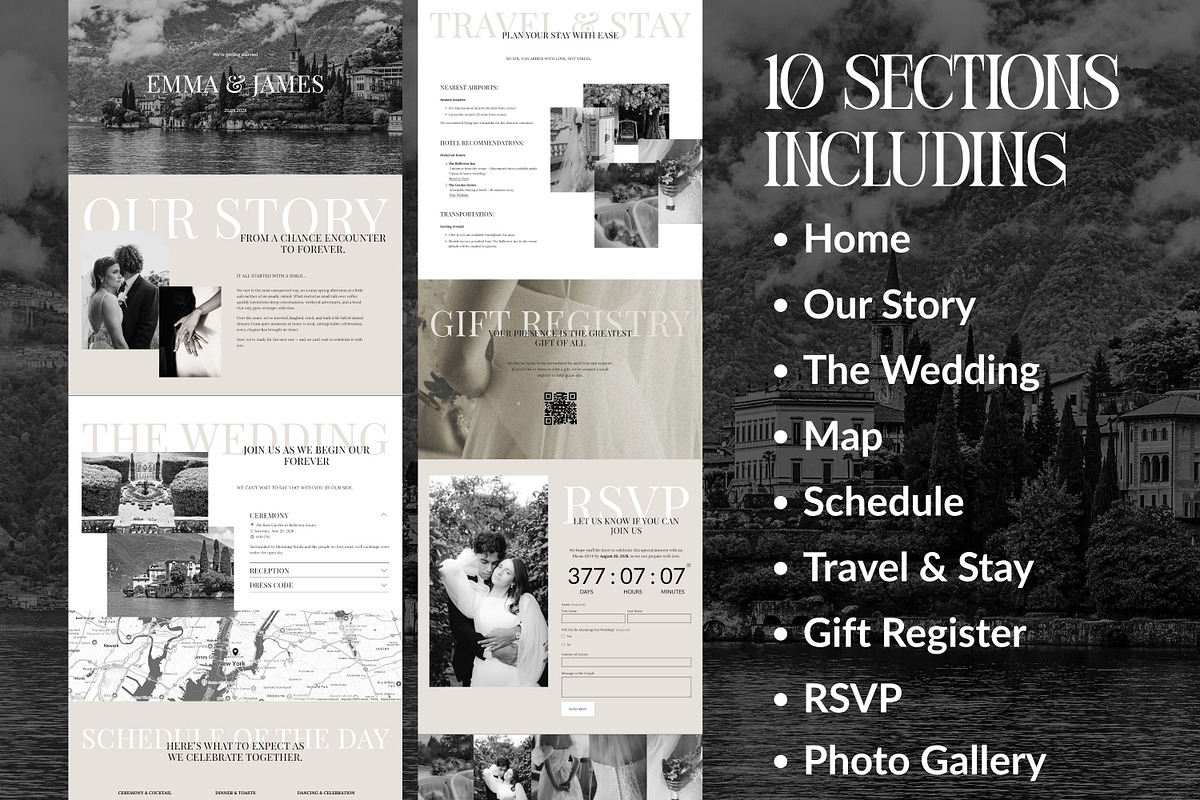 Squarespace RSVP Wedding Template, a Squarespace Template by Sofia Designs (Photo 3 of 7)