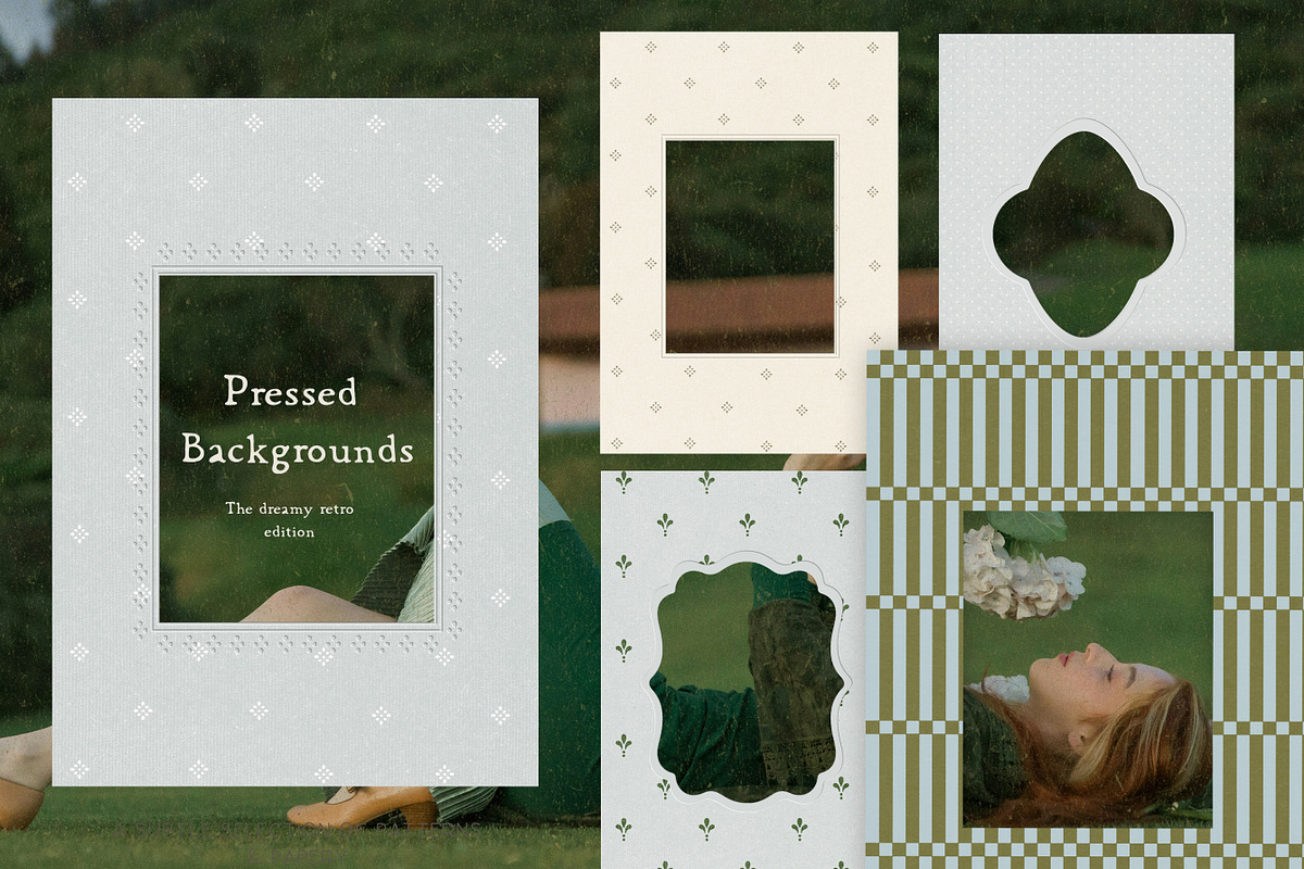 Nostalgic Cottagecore Patterns, a Background Graphic by Laras Wonderland (Photo 6 of 14)