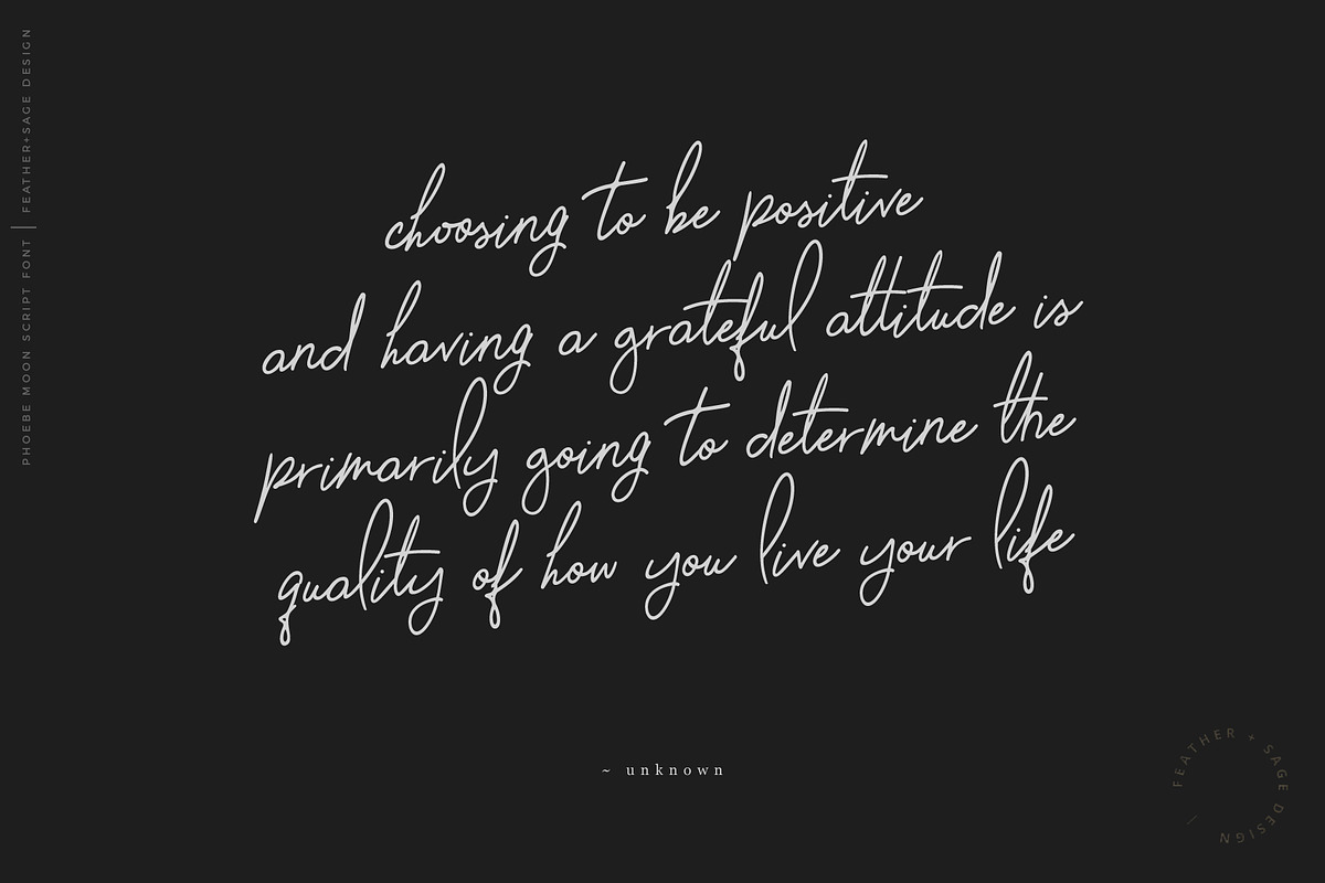 Phoebe Moon Font | Fresh Organic, a Script Font by Feather & Sage Design (Photo 4 of 24)