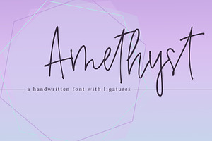 Amethyst A Signature Font