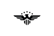 Eagle Patriotic Shield Logo Vector, a Branding & Logo Template by Vectorium Studio (Thumbnail 1 of 2)